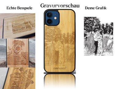 INDIVIDUELL iPhone 12 Bambus-Kunststoff